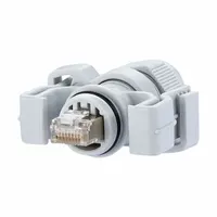 METZ CONNECT Plug: Cat6, Data/HDBaseT/Power, 8 Poles, Straight, Cable, Male Straight, Polycarbonate (MPN 130906-03-E)