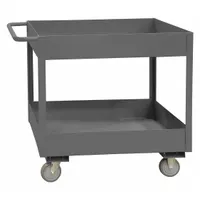 APPROVED VENDOR Utility Cart: 1,200 lb, 30 in L x 18 in W Shelf, 2 Shelves, Gray, Flat (MPN RSC6-1830-2-95)