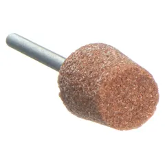 This NORTON mounted point features a 60-grit aluminum oxide abrasive in a B91 shape, suitable for general purpose deburring, blending, and finishing on carbon steel. The vitrified bond provides consistent cutting action. Commonly used for precision work on dies, molds, and internal contours in metalworking and fabrication.
