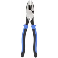 Linemans Plier: Flat, 9 1/2 in Overall Lg, 1 5/8 in Jaw Lg, 1 1/4 in Jaw Wd, 5/8 in Jaw Thick (MPN J2000-9NECR)