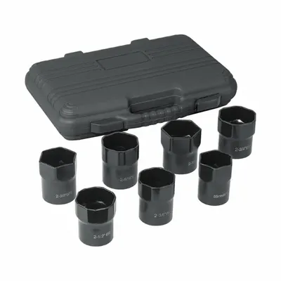 OTC Set Soket Penggerak: Ukuran Penggerak 1/2 in, 7 Buah, (7) 6-Point - SAE & Metric Lock Nut Socket Sets
