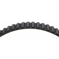 The DAYCO 95082 is a timing belt and metric V-belt belt with a 714 mm effective length, reinforced with fiberglass cord. It is used in automotive engine systems to synchronize camshaft and crankshaft rotation for precise timing and power transmission