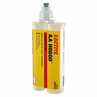 LOCTITE AA H8600 is an ambient-cured acrylic structural adhesive supplied as a blue paste in 400 mL dual cartridges for two-part applicators. The cured adhesive exhibits a blue color. This product is used for bonding applications requiring a paste consistency, such as industrial assembly and repair