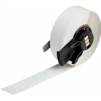 Continuous Label Stock: 1/2 in x 50 ft, Polyester, Clear (Gloss), Indoor (MPN M6C-500-432)