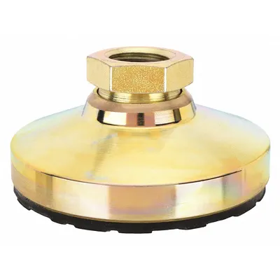 S & W Dudukan Perataan Ujung Betina: Swivel Tanpa Baut, Baja, Ukuran Ulir 1/2"-13 - Non-Skid Female Leveling Mounts
