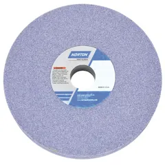 Straight grinding wheel for moderate-to-heavy grinding of tool steels. Type 1, 7" diameter, 1" thickness, 1 1/4" arbor hole. Abrasive specification 32A60-IVBE, wheel hardness I. Suitable for shaping, deburring, and sharpening hardened steel tools and components in metalworking and fabrication shops.