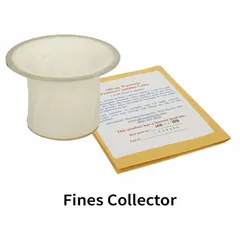 Fine particle collector made of latex, with an overall diameter of 3 inches and an overall depth of 1/4 inch. Used in industrial filtration systems to capture small particulates in air or liquid handling equipment.