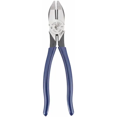 KLEIN TOOLS Tang Lineman: Datar, 8 5/8 in Panjang Keseluruhan, 1 1/2 in Panjang Rahang, 1 1/4 in Lebar Rahang - Standard Lineman's Pliers