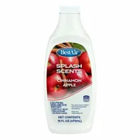BestAir Splash Scents(R) Cinnamon Apple: Fragrance, 394WU3, 16 oz Container Size, Apple Cinnamon (MPN FSCA-PDQ-6)