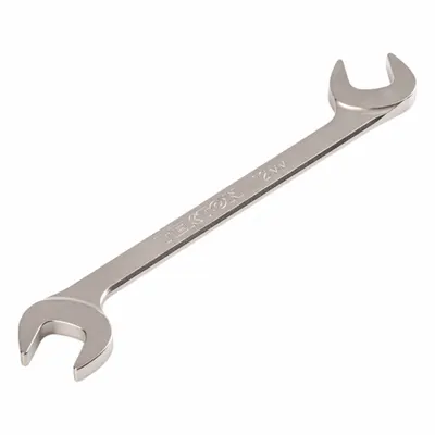 Kunci Pas Ujung Terbuka TEKTON: Baja Kromium Molibdenum, Satin, Ukuran Kepala 12 mm - Metric, Double End, Open End Wrenches