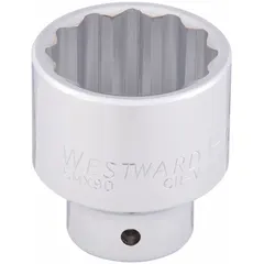 This 3/4" drive hand socket features a 1-7/8" SAE hex size with a 12-point configuration. Constructed from chrome, it is suited for general industrial fastening tasks requiring corrosion resistance.