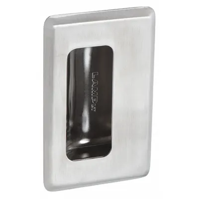 SUGATSUNE Gagang Tarik Tersembunyi: Lubang Berulir, Baja Tahan Karat, Perak, Baki - Rectangular Recessed Pull Handles