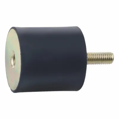 JW WINCO Bantalan Isolasi Getaran: Silindris, Karet Alam - Male x Female Vibration-Isolating Mounts