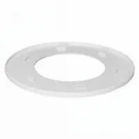 Recessed Down Light Trim: 8 in Dia, LED, For Flat Ceiling, 35 W, Recessed Downlight, White (MPN 62788 RT68TRIMEXT5A)