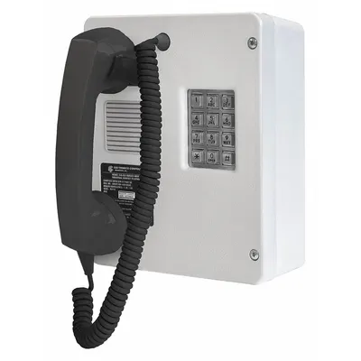 HUBBELL GAI-TRONICS Telepon: Pemasangan Permukaan, Telepon Tangguh untuk Area Berbahaya, Papan Tombol, 246-001 - Rugged Phones for Hazardous Areas