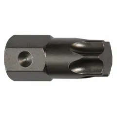 This APEX impact Torx bit features a T90 Torx head size in Imperial measurement with a hex drive and standard industry size. Made from S2 steel, it is designed for driving Torx fasteners in high-torque applications such as automotive assembly and industrial manufacturing.