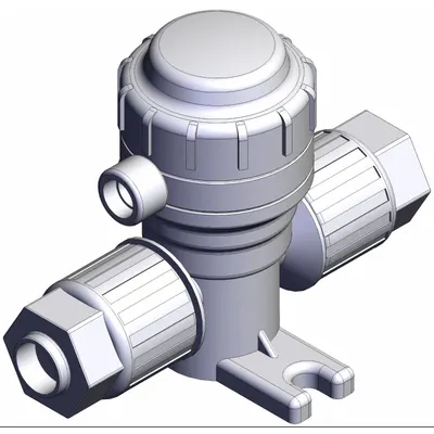SMC Katup Viper: 3/8 in, Udara ke Pegas, Gagal Tertutup, PFA, 1/8 in NPT - High-Purity Pneumatically-Actuated Diaphragm Valves