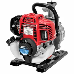 Engine-driven water pump with 1 2/3 hp recoil-start engine, aluminum volute, and 1 in MNPT inlet/outlet. Delivers 28 gpm flow rate at 20 ft. of head. Includes intake hose. Suitable for dewatering, irrigation, and general water transfer in construction, agriculture, and industrial settings.