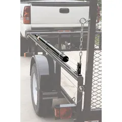 This trailer tailgate assist is used to help open and support trailer tailgates, reducing strain during loading and unloading. With an overall length of 71 inches and a height of 3 1/2 inches, it is suitable for fleet and vehicle maintenance applications in logistics, warehousing, and transportation.