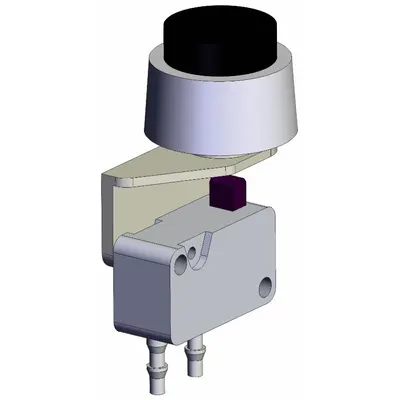 SMC Katup Shuttle: Seri VM1000, Aktuator Tombol Diperpanjang, 3 Port, Push-On 4 mm - VM Series Manual Air Control Valves