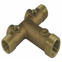 CAMPBELL Well Water Tank Fitting: Brass, Tee, 3 3/4 in Overall Lg, 1 in FNPT, 1 1/4 in MNPT, MNPT (MPN UTC5-4-3LF)