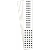 Pipe Marker: Outside Air, White, Black, Fits 3/4 in and Smaller Pipe O.D., 3 Pipe Markers, 5 PK (MPN 7207-3C-PK)