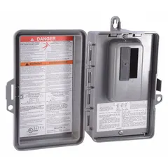 This Square D QO main lug load center is rated 60A, 120/240V AC, 1-phase, with a 10kA short circuit current rating. It features 2 spaces, supports up to 2 tandem breakers, and includes a surface cover for outdoor locations. Suitable for use as a subpanel or branch circuit distribution in residential or light commercial applications.