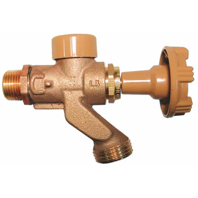 WOODFORD MFG. Keran Selang Anti-Siphon: Roda Tangan, Kuningan, Dilapisi Serbuk, Aluminium, NPT - Hose Bibbs
