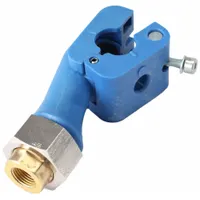 This nylon compression fitting adapter connects 40 mm OD tubing to 1/2 in FNPT threaded ports. It is used in compressed air systems for pneumatic distribution, automation lines, and plant air networks, providing a leak-resistant transition from tubing to pipe