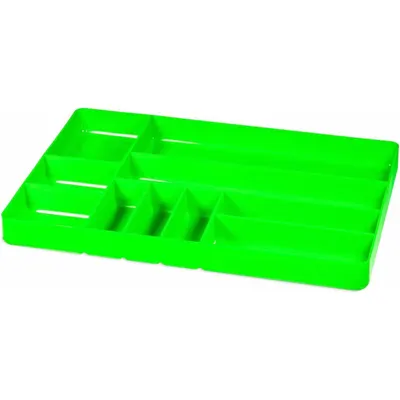 ERNST MANUFACTURING Baki Kompartemen untuk Laci: Hijau, 11 in Lebar Keseluruhan - Tool Organizer Trays