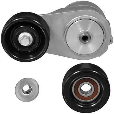 DAYCO Penegang Sabuk: Penegang Sabuk Penyesuaian Otomatis, 89369, 2 Katrol - Vehicle Self-Adjusting Belt Tensioners
