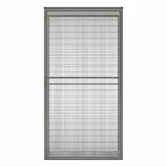 Wire mesh bulk storage locker starter measuring 48 in x 37 in x 93 in, 1 unit wide, with (2) side panels. Includes a padlock hasp for security. Suitable for securing bulk inventory, tools, or equipment in industrial environments.