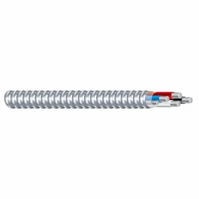 SOUTHWIRE Kabel Berlapis Logam: 12 AWG, 2 Konduktor, Tembaga, 50 ft, Aluminium, Std - Standard Metal-Clad Cables
