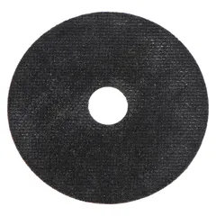Type 1 cut-off wheel for carbon and stainless steel. Aluminum oxide abrasive with 60 grit. 5-inch diameter, 0.04-inch thickness, 7/8-inch arbor hole. Suitable for metal fabrication, maintenance, and repair cutting applications.