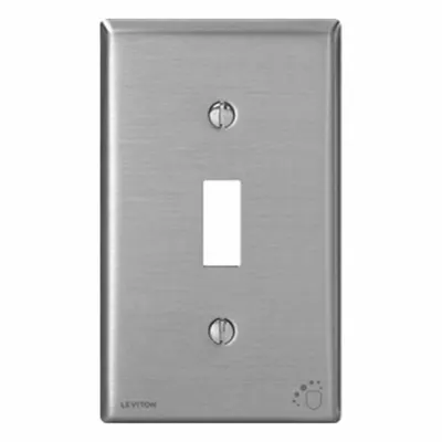 LEVITON Pelat Dinding: Toggle, 1 Gang, Perak - General Purpose Wall Plates