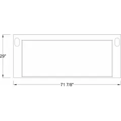 Epoxy work surface for fume hoods, measuring 6 ft wide by 29 in deep by 1-1/4 in thick. Provides a chemical-resistant, non-porous bench top suitable for laboratory and industrial fume hood applications. Does not include a cup sink cut-out.