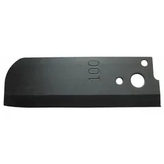 Packing cutter blade for cutting packing materials such as gaskets, seals, and compression packing. Used in industrial maintenance and repair applications requiring clean, accurate cuts.