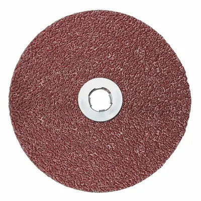 3M Cakram Serat: 5" x GL Quick-Change, Keramik, 36 Grit, 782C - Cool-Cutting Fiber Discs for Carbon Steel & Soft Metals