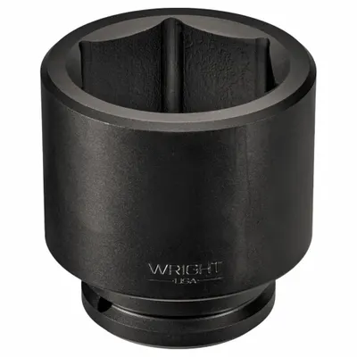 WRIGHT Sok Dampak: Ukuran Penggerak 2 1/2 in, Metrik, Ukuran Sok 125 mm, 6-Point - 2-1/2" Drive Impact Sockets