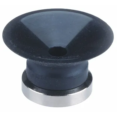 Bantalan Vakum SMC: Datar, Tanpa Adaptor, Diameter Bantalan 20 mm, Karet Fluoro, Hitam dengan Tanda Hijau - Flat Type Automotive & Industrial Vacuum Pads