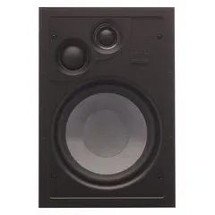 Passive indoor ceiling-mount speaker with 3-way operation and 8 ohm impedance. Overall dimensions: 8 3/4 in width, 12 1/2 in height. Suitable for background music or paging in commercial spaces such as offices, retail stores, and hospitality venues.