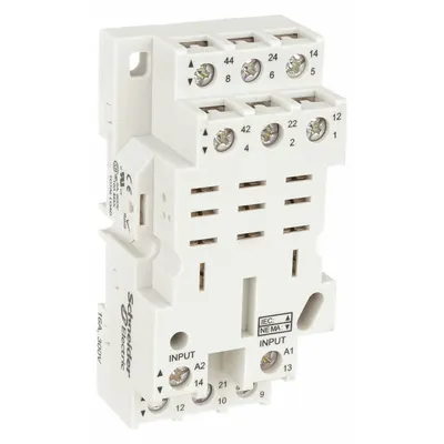 SCHNEIDER Soket Relai: Peringkat 16 A, Pemasangan Rel DIN, 11 Pin, Soket E - DIN-Rail Mounted Sockets