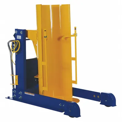 Dumper Drum VESTIL: Baja, Roda, Kapasitas Berat 750 lb, Serat/Logam/Plastik - Drum Dumpers with Steel Chutes