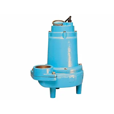 LITTLE GIANT Pompa Ejektor Limbah: Besi Cor, Fase Tunggal, 1 hp, 200 hingga 208V AC - General Purpose Sewage Ejector Pumps