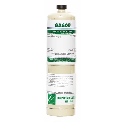 GASCO Gas Kalibrasi: Udara, Sekali Pakai, Akurasi +/-5%, CH2FCF3, Gas Kalibrasi - Calibration Gases for Portable Gas Detectors