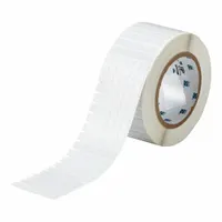 Pre-Cut Label Stock Roll: 5/16 in x 5/16 in, 5/16 in x 5/16 in, Polyimide, Permanent Adhesive (MPN THT-71-768-20)