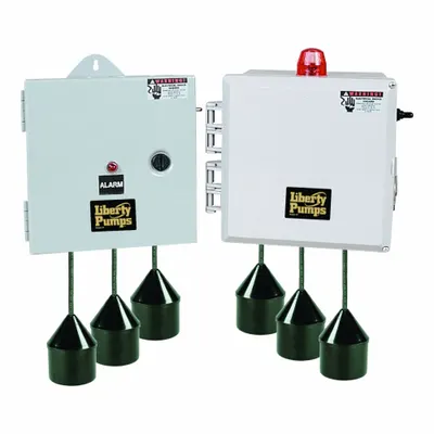 LIBERTY PUMPS Panel Kontrol Simpleks: Simpleks, 3, 208/240/480V AC, 2.5 hingga 4 A, Pelampung Tether - Multi-Purpose Pump Control Panels