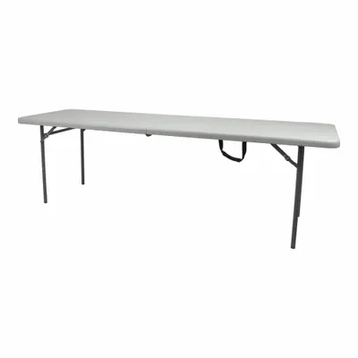 NATIONAL PUBLIC SEATING Meja Lipat: Bentuk Meja Persegi Panjang, Permukaan Meja Abu-abu Bintik - Standard Folding Tables