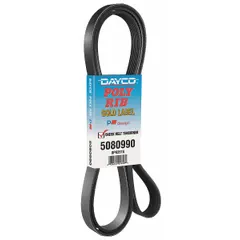 V-ribbed belt for serpentine drive systems, with K belt trade size and aramid reinforcing cord. Effective length 53 17/32 in. Used to drive engine accessories such as alternators, water pumps, and power steering pumps in automotive and industrial equipment.