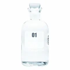 This 300 mL glass BOD bottle features a narrow mouth and a colorless body. It includes a pennyhead stopper closure and measures 165 mm in height. Compliant with ASTM/USP standards, it is used for biochemical oxygen demand testing in water and wastewater analysis.